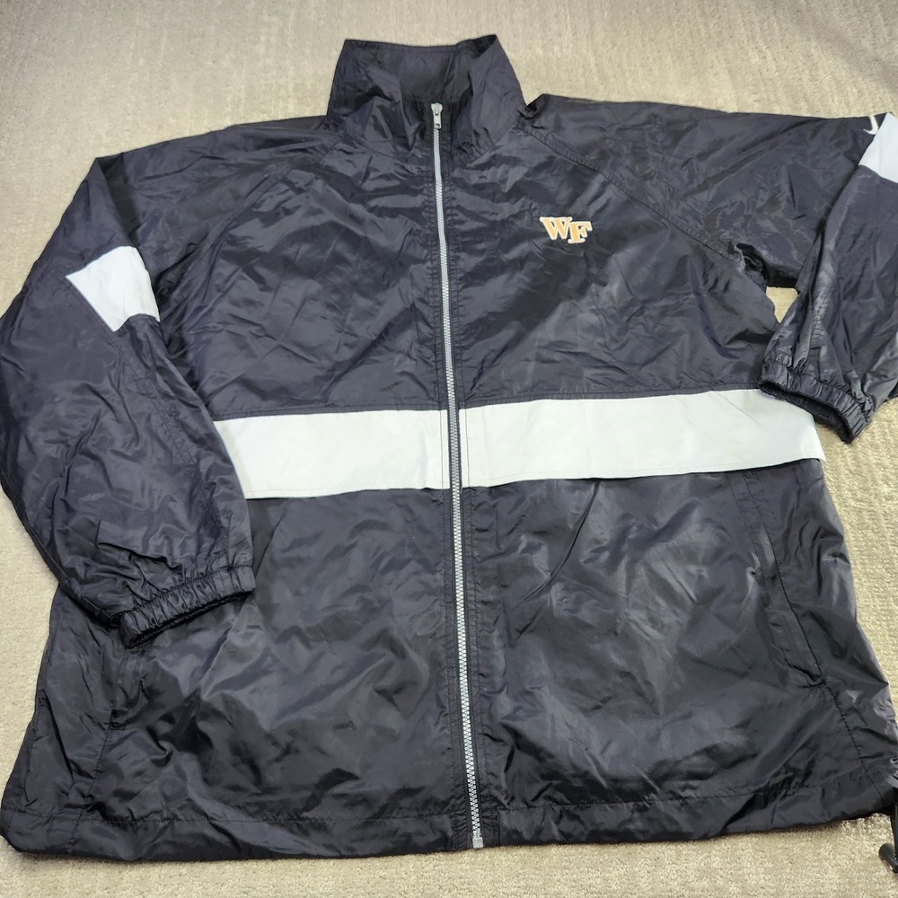 Vintage Wake Forest Demon Deacons Jacket Men XXL Nike Mesh Lined Track Full‎ Zip